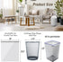 8 Gallon Drawstring Trash Bags, 34 Count Strong Medium Kitchen Garbage Bag, 22" x 23" White Trash Can Liners