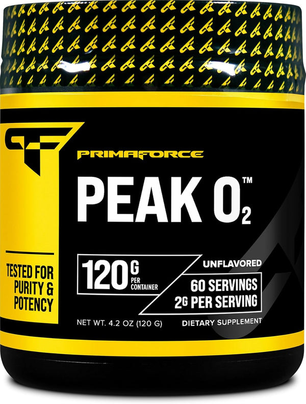 PrimaForce Peak O2 Workout Supplement, 120 grams - Proprietary Blend, Non-GMO, Vegan, Gluten Free