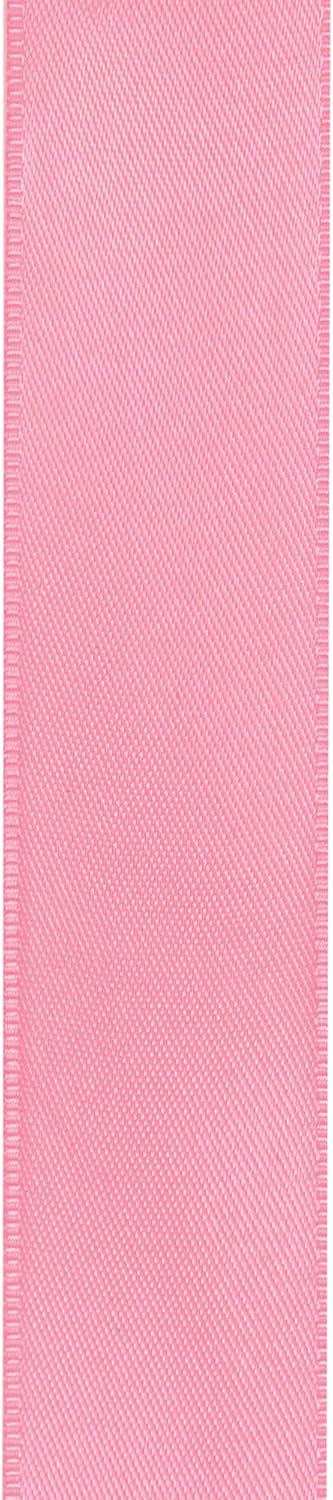 Pink Double Face Satin Ribbon 1/2" x 50 Yards by LIUYAXI, Perfect for Crafts, Gift Wrapping & Bow Making