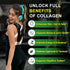 NATURE TARGET Multi-Collagen-Peptides-Powder, Hydrolyzed Collagen with Energy Blend & Multivitamins, 35 Servings