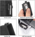 Skywin Waterproof Cigarette Case with Lighter, Airtight Dry Box with Rechargeable Lighter, Black