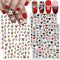 4 Sheets Christmas Nail Art Stickers, Cute Cartoon Self-Adhesive 3D Charms for Women Girls
