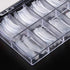 Nail Extension Form Tips, Clear 100pcs Poly Gel Acrylic Nails Mold, Dual Forms System for DIY Polish Manicure
