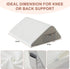 Knee Wedge Pillow, Memory Foam Leg Pillow for Sleeping, Triangle Pillow Wedge for Knee Support, Leg Elevation, Back