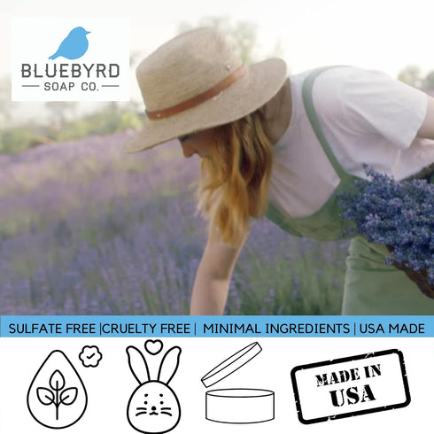 BLUEBYRD Soap Co. Lavender Vanilla Fragrance for Hair and Body - Alcohol Free Hair Perfume