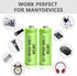JINTION NIMH 2/3AAA Rechargeable Batteries 1.2V 400mAh, 5 Pack (Not AAA Size)