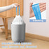 140 Count Small Trash Bags, 4 Gallon Drawstring, No-tear Design, White, YUFDA Strong Unscented Trash Bags