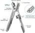 Nail Clippers for Men - Thick Nails, Large Wide Jaw Opening Long Handle Heavy Duty Ultra Sharp Toe Nail Clippers with