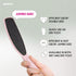 Wide Emery Foot File (Pink) - Double-Sided Pedicure Tool for Cracked Heels and Callus Removal