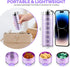 OUVBTX 7 Large Weekly Pill Organizer, Metal Travel Pill Box, Portable Aluminum Alloy Waterproof Container, Day Daily