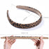 Leopard Print Headbands for Women, 2cm Wide Non-slip Cheetah Fashion Leather Hair Bands, 8 Pcs Multicolor