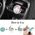 Car Diffuser Vent Clip 30mm - Essential Oil Diffuser Vent Clips with 10 Felt Pads, Aromatherapy Air Freshener (Elephant