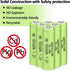 Rechargeable AA Batteries NIMH 1.2V 1000mAh Pre-Charged for Solar Lights and Household Devices, 8 Pack