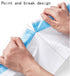 White Printing Trash Bags, 100 Counts, 4 Gallon Kitchen Small Bags with Drawstring for Bathroom, Office, Home