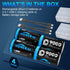 Home4me 4 Pack, 9000mWh 1.5V 2-in-1 Rechargeable D Batteries Rechargeable Lithium D Battery, D Cell Batteries