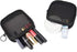 Mesh Travel Toiletry Bag, Transparent Standing Pouch, Portable Shaving Kits Organizer, Pack of 2 Sizes (S/M), Black