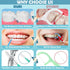 120 Pieces Interdental Brushes for Teeth, Braces Toothbrush Flossers Cleaner Dental Hygiene Tools
