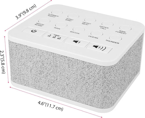 Sound Machine, White Noise Machine with 10 Natural Soothing Sounds, Sleep Machine for Baby Kids Adults & Travel