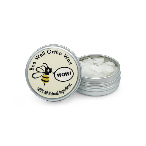 Bee Well Ortho Wax | Pure All Natural Extra Firm Braces Wax | 2 Recyclable Jars, 150 Total Pieces for Braces Discomfort