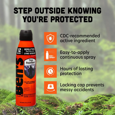 Bens Tick Repellent Picaridin Spray, 6oz
