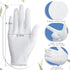 24 Pairs Eczema Gloves for Kids Eczema Sleeves Moisturizing Gloves White Cotton Gloves Washable and Reusable Overnight Dry Hands for Kids Eczema 3-10 Years(Small)