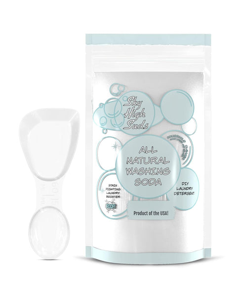 SKY HIGH SUDS 5 5 Pounds Borax & Pounds Washing Soda. Product of the USA. Resealable and Recyclable Bag.