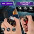 LcFun Arc Lighter, Waterproof Electric USB Type C Rechargeable, Dual Arc Plasma Flameless Lighter