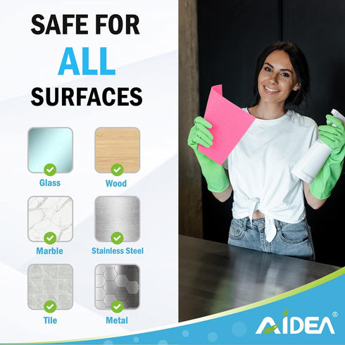 AIDEA Swedish Dishcloths for Kitchen - 20PK Reusable Paper Towels, Eco-Friendly Cleaning Cloths 7"×6"