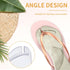 2 Pairs Adhesive Gel Arch Support Cushion Insoles, Invisible Slim Inserts for Pain Relief, Anti-Slip Shock Absorption