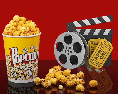 MyLifeUNIT Popcorn Boxes, 32 OZ Paper Popcorn Containers for Party and Movie Night, 20 Pack