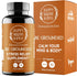 Happy Healthy Hippie Stress Relief Supplement - Lavender Pills for Calmness, Quick Acting, Herbal, Vegan, 60 Pills