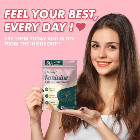 Skiseoy Gummies Gummies Immune Gummy 90 Counts Pineapple for Women pH - Feminine Balance for Flora and Vaginal Health +