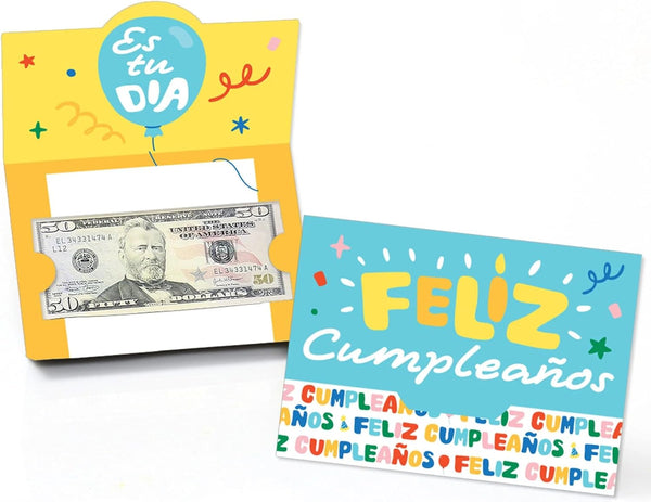 Big Dot of Happiness Feliz Cumpleanos - Happy Birthday Party Money And