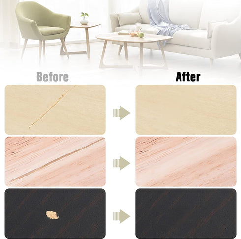 Wood Repair Kit, 20 Colors Resin Compounds for Covering Surface Scratches and Stains
