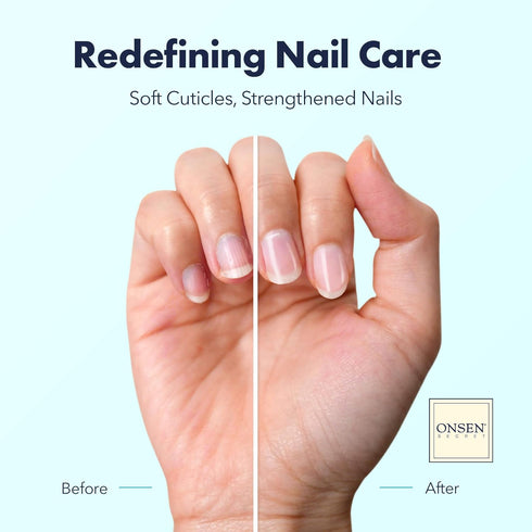 Organic Cuticle Oil for Nails, USA Made Japanese Treatment for Damaged Nails, Nail Strengthener 30ml