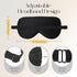 ZIMASILK 100% Natural Silk Sleep Mask Blindfold - Adjustable Super-Smooth Soft Eye Mask for Sleep with Bag (Pattern 5)