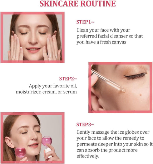 Ice Globes for Facials, New Version Face Globe, Skincare Facial Globe – Unique Birthday Gifts & Surprises