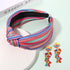 Mexican Headband for Women - Cinco De Mayo Fiesta Pinata Cactus Sombrero Knotted Wide Top Knot Hair Accessory
