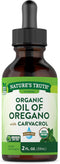 Nature's Truth Oil of Oregano Organic Liquid Drops, 2 fl oz, Mediterranean & Wild Oregano Supplement