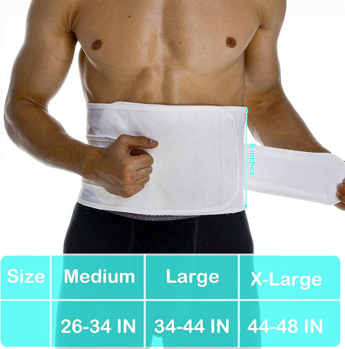 Hernia Belts for Men, Abdominal Support Surgical Belly Binder Stomach Wrap Band After Surgery