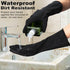 ThxToms 3 Pairs Reusable Latex Dishwashing Gloves for Housework, Kitchen, Bathroom, Medium, Black