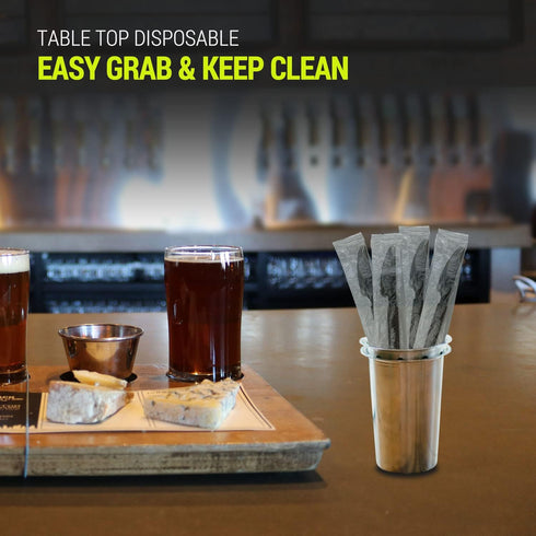 3X Heavy Duty Plastic Knives Individually Wrapped, 100 Pack Black Disposable Plastic Knives Bulk, Perfect for Catering