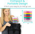 Vive Stackable Pill Organizer Tower with Pill Cutter for Vitamins, 7 Days 4 Times a Day
