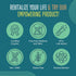InnerAxis 2-in-1 Probiotic for Brain and Gut Health, 10 Billion CFU, 30 Servings, 8 Strains for Mood Support