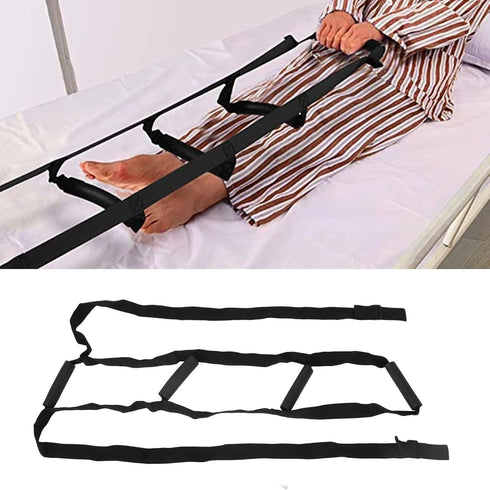 Sunicon (4 Adjustable Standing Aid Strap, Pull Up Aid Belt Traction Strap with Grips Sit Up Hoist for Elderly Pregnant