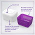 Dentures Cleaner Soaking Bath – Container for Dental Appliances’ Cleaning Solution (Classic)