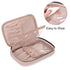 Yarwo Travel Makeup Brushes Bag, Portable Cosmetic Bag for Brushes (up to 9.4") and Essentials, Dusty Rose