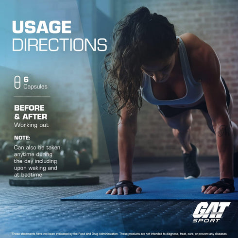 GAT Sport BCAA Powder Nutritional Supplement, 266.5 Gram