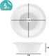 200 Count Disposable 5 ounce White Plastic Dessert Bowls by PLASTICPRO