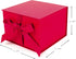 Hallmark Medium Gift Box with Lid and Shredded Paper Fill (Red 7 inch Box) for All Occasions